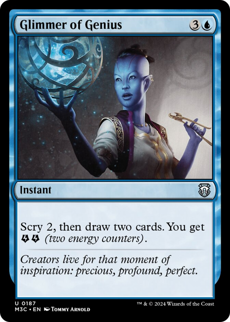 Glimmer of Genius (Ripple Foil) [Modern Horizons 3 Commander] | Deep Dive Games St. Marys