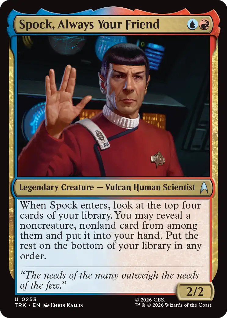 Spock, Always Your Friend [Star Trek] | Deep Dive Games St. Marys