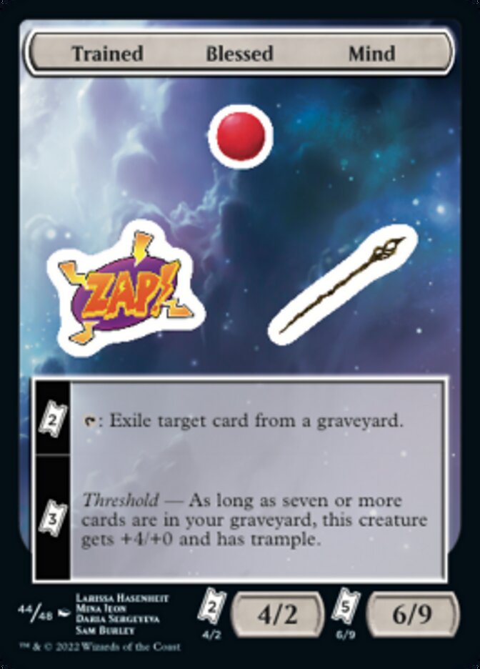 Trained Blessed Mind [Unfinity Stickers] | Deep Dive Games St. Marys