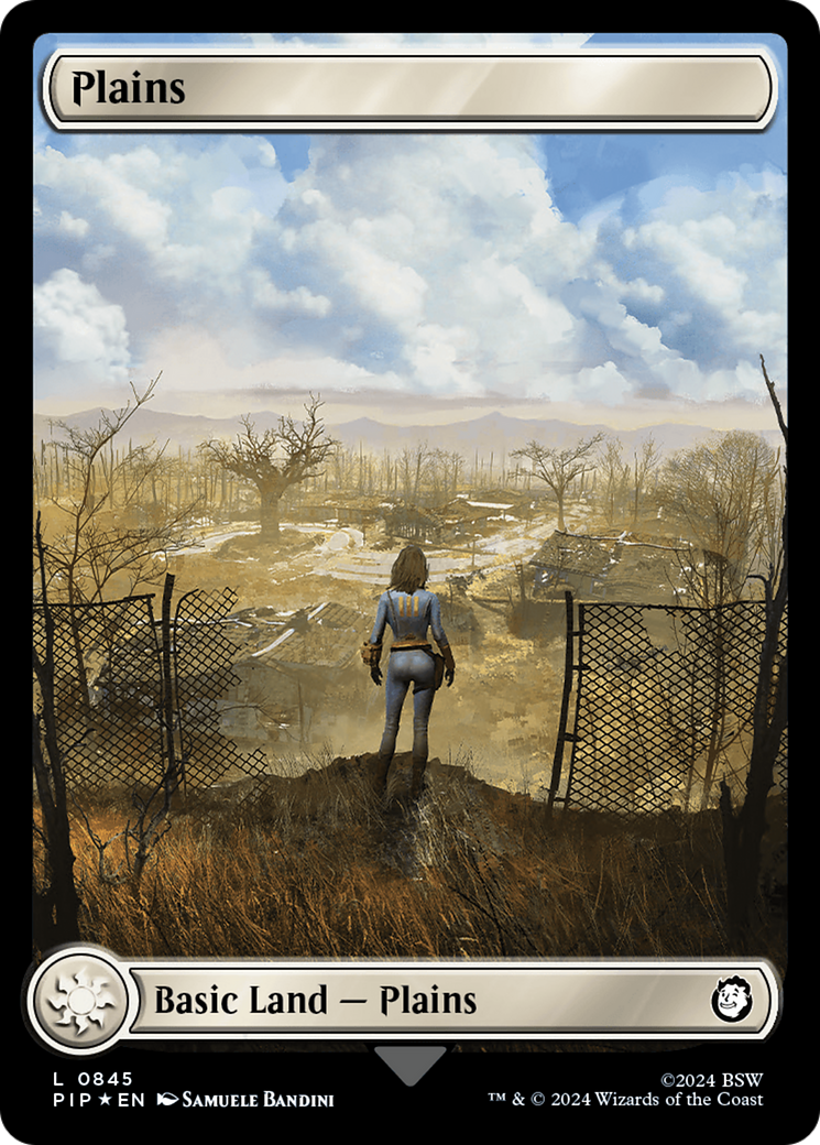 Plains (0845) (Surge Foil) [Fallout] | Deep Dive Games St. Marys