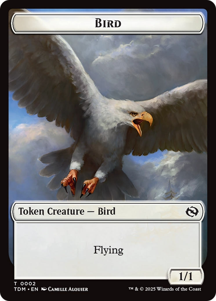 Inkling // Bird Double-Sided Token [Tarkir: Dragonstorm Commander Tokens] | Deep Dive Games St. Marys