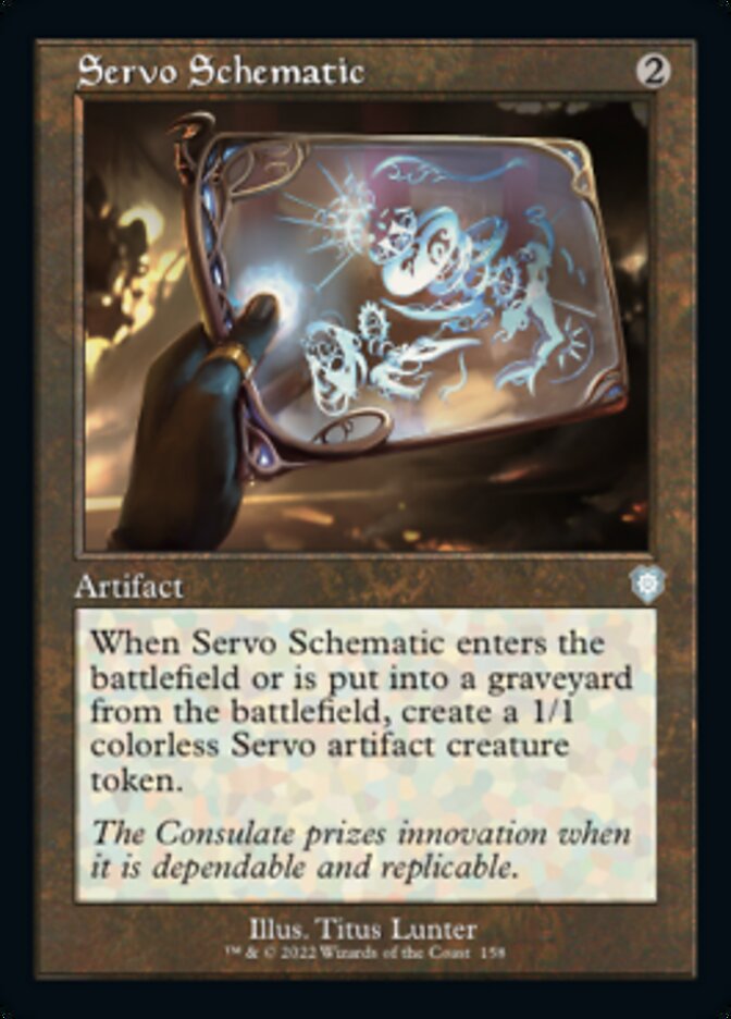 Servo Schematic (Retro) [The Brothers' War Commander] | Deep Dive Games St. Marys