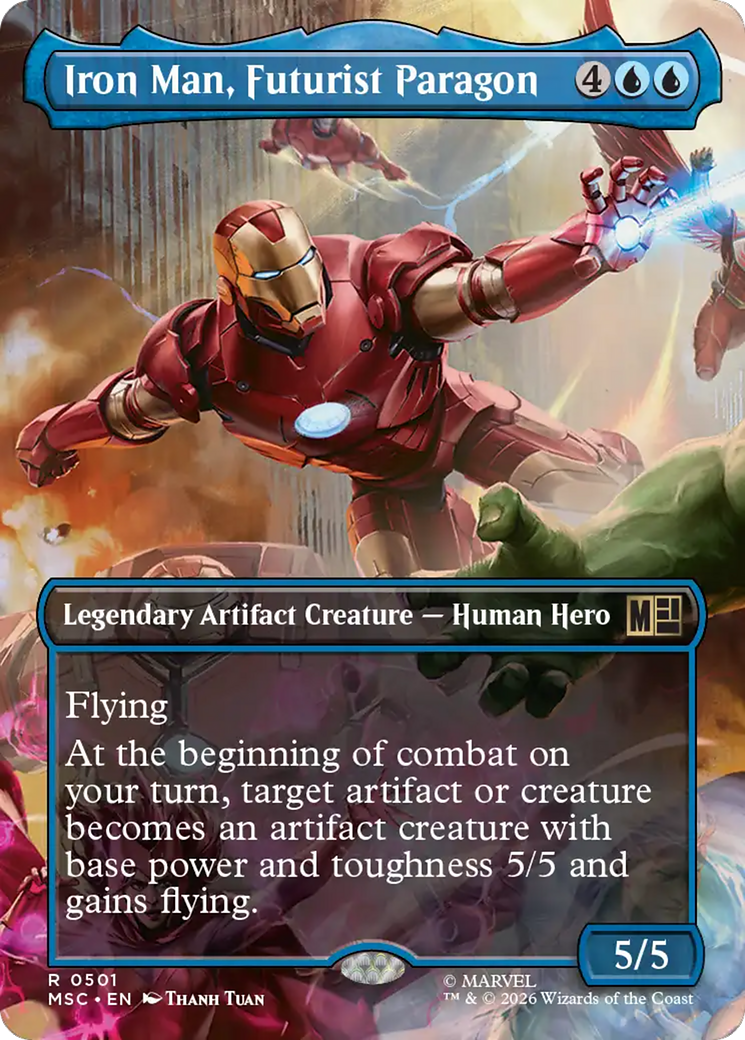 Iron Man, Futurist Paragon (Borderless) [Marvel Super Heroes Commander] | Deep Dive Games St. Marys
