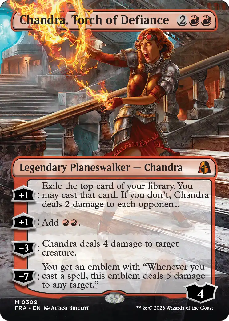 Chandra, Torch of Defiance (Borderless) [Reality Fracture] | Deep Dive Games St. Marys