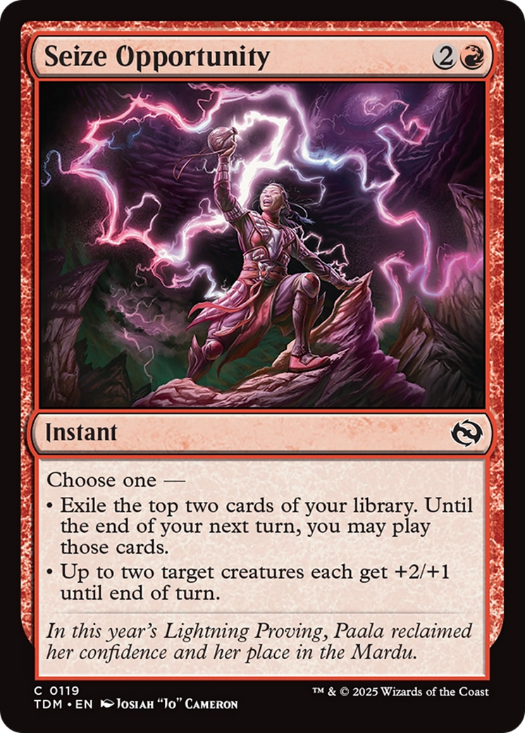 Seize Opportunity [Tarkir: Dragonstorm] | Deep Dive Games St. Marys