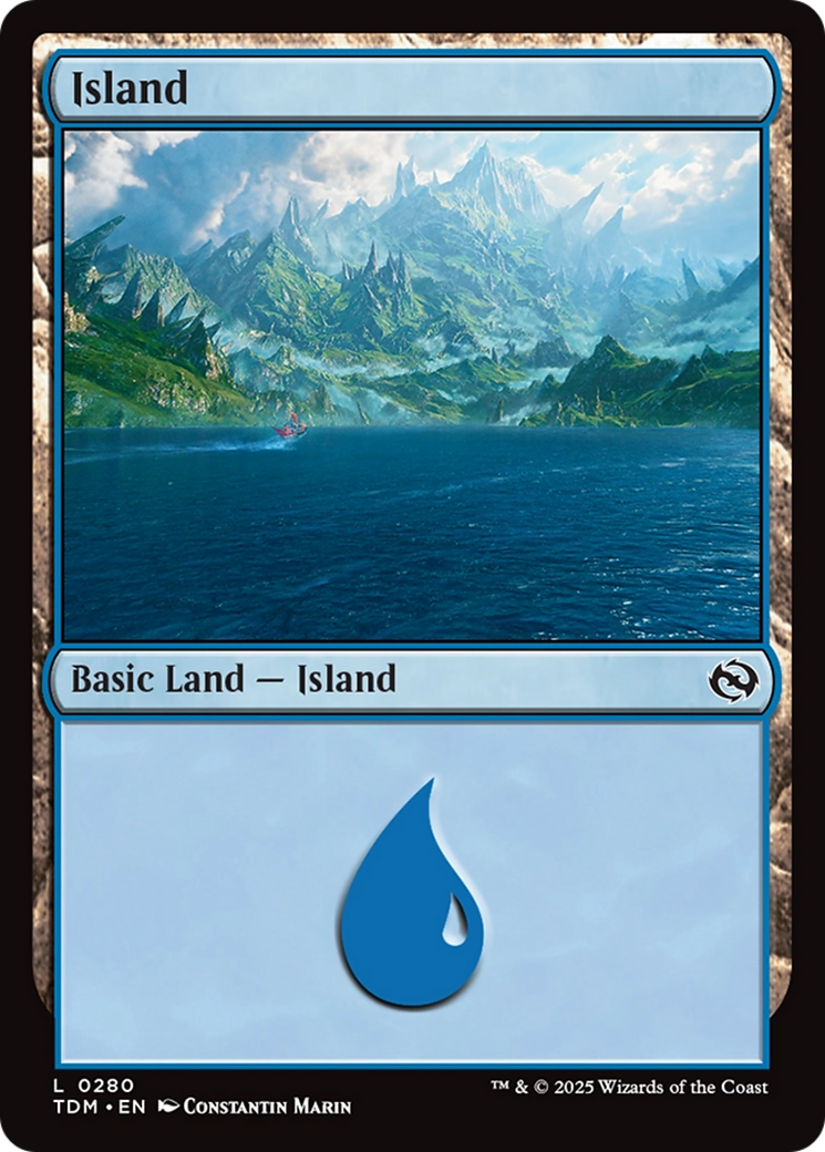 Island (0280) [Tarkir: Dragonstorm] | Deep Dive Games St. Marys
