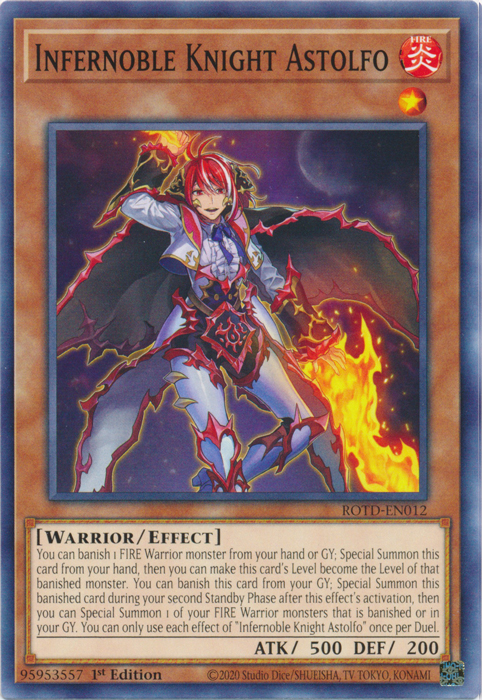Infernoble Knight Astolfo [ROTD-EN012] Common | Deep Dive Games St. Marys