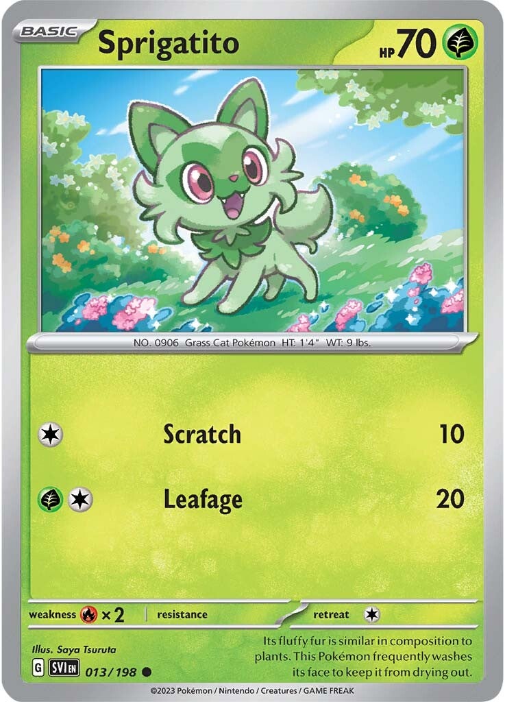 Sprigatito (013/198) [Scarlet & Violet: Base Set] | Deep Dive Games St. Marys