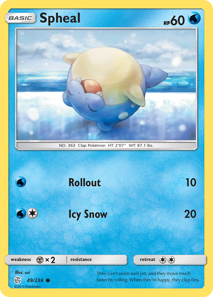 Spheal (49/236) [Sun & Moon: Cosmic Eclipse] | Deep Dive Games St. Marys