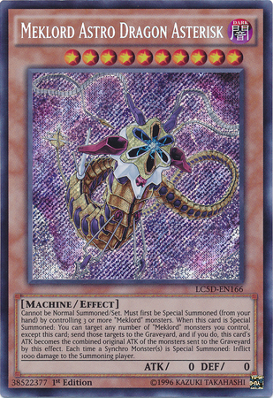 Meklord Astro Dragon Asterisk [LC5D-EN166] Secret Rare | Deep Dive Games St. Marys