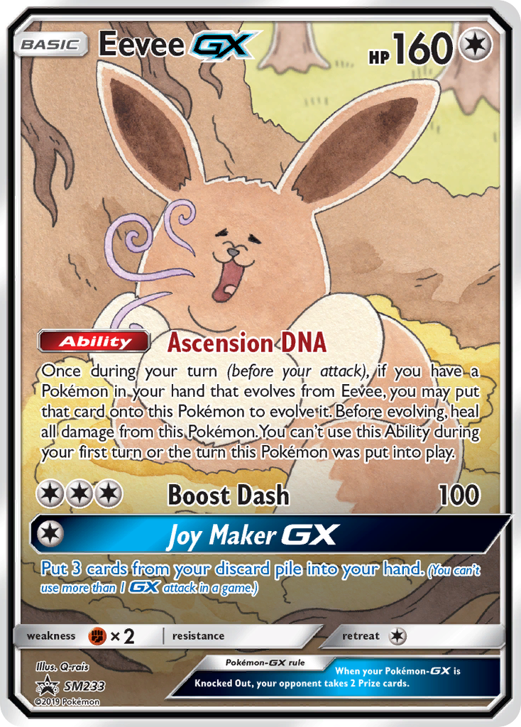 Eevee GX (SM233) [Sun & Moon: Black Star Promos] | Deep Dive Games St. Marys