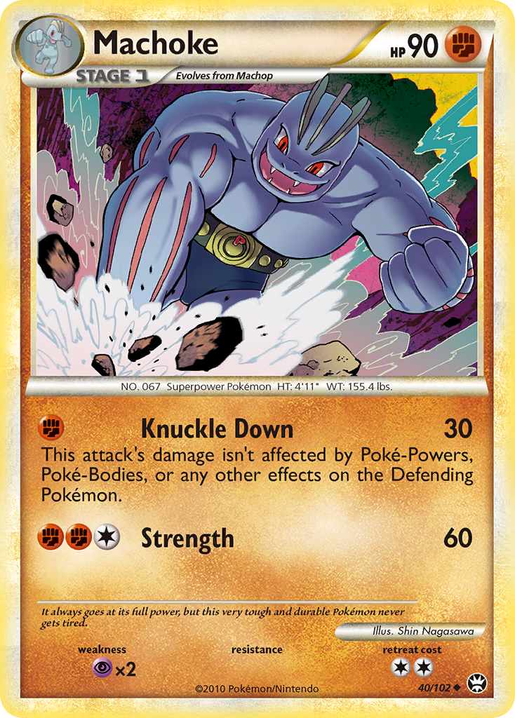Machoke (40/102) [HeartGold & SoulSilver: Triumphant] | Deep Dive Games St. Marys