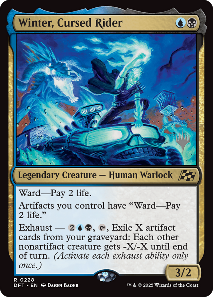 Winter, Cursed Rider (Promo Pack) [Aetherdrift Promos] | Deep Dive Games St. Marys