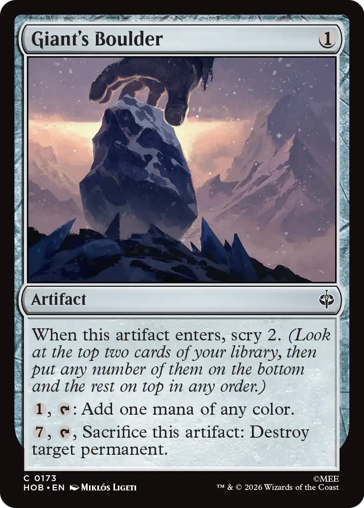 Giant's Boulder [The Hobbit] | Deep Dive Games St. Marys