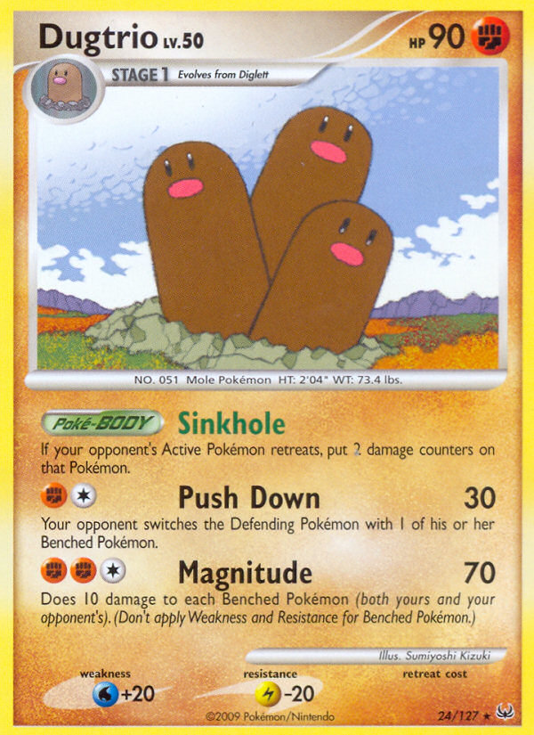 Dugtrio (24/127) [Platinum: Base Set] | Deep Dive Games St. Marys