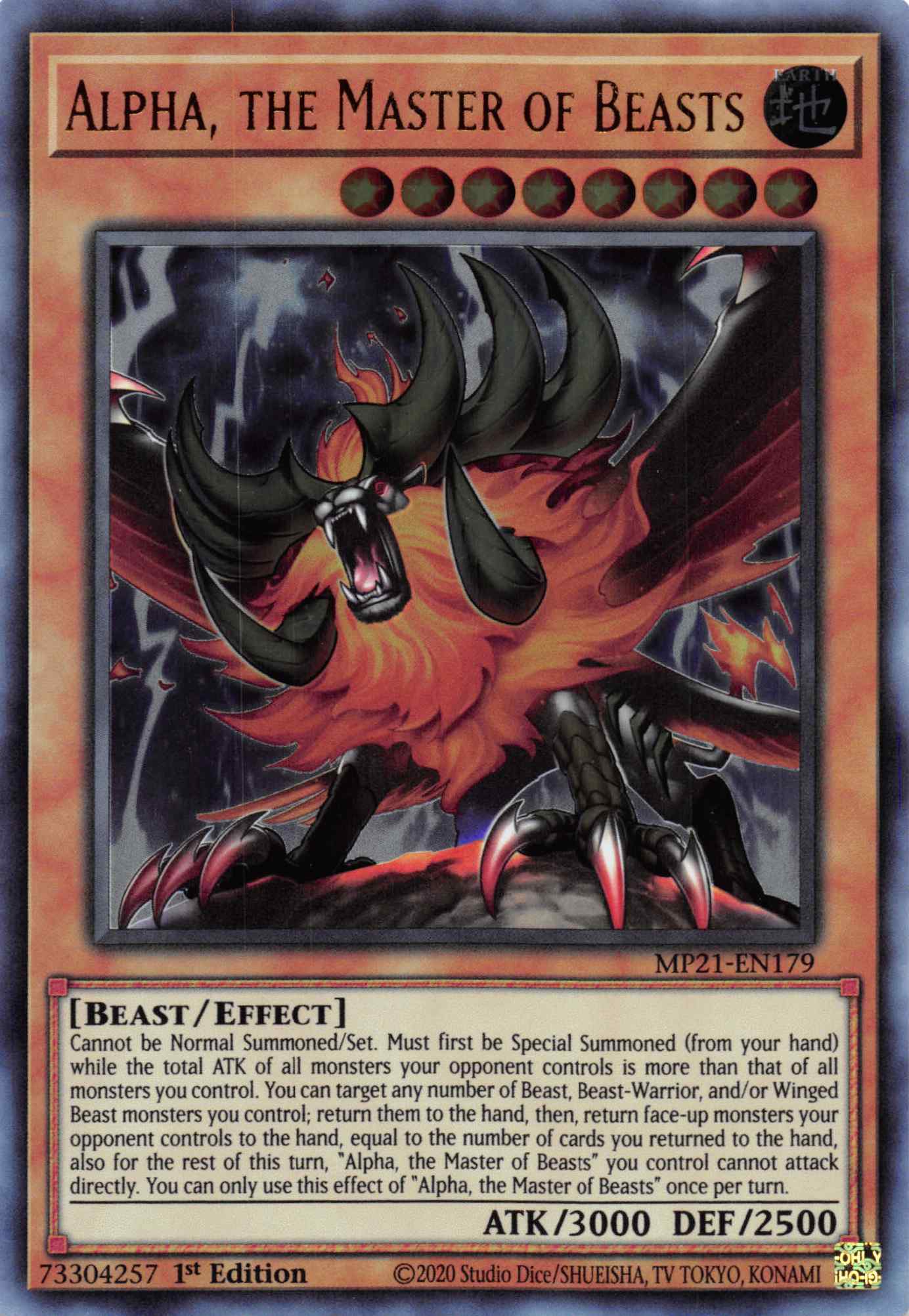 Alpha, the Master of Beasts [MP21-EN179] Ultra Rare | Deep Dive Games St. Marys