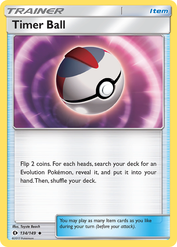 Timer Ball (134/149) [Sun & Moon: Base Set] | Deep Dive Games St. Marys