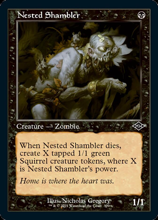 Nested Shambler (Retro Foil Etched) [Modern Horizons 2] | Deep Dive Games St. Marys