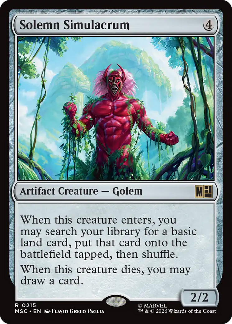 Solemn Simulacrum (Surge Foil) [Marvel Super Heroes Commander] | Deep Dive Games St. Marys