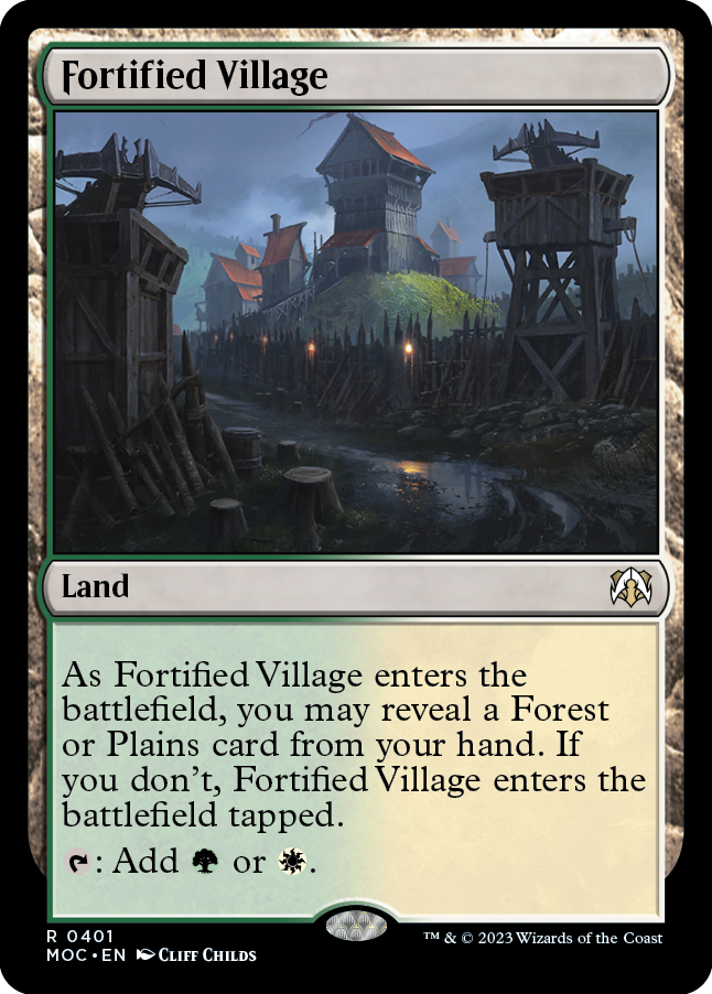 Fortified Village [March of the Machine Commander] | Deep Dive Games St. Marys