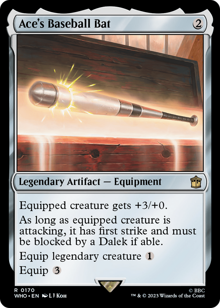 Ace's Baseball Bat [Doctor Who] | Deep Dive Games St. Marys