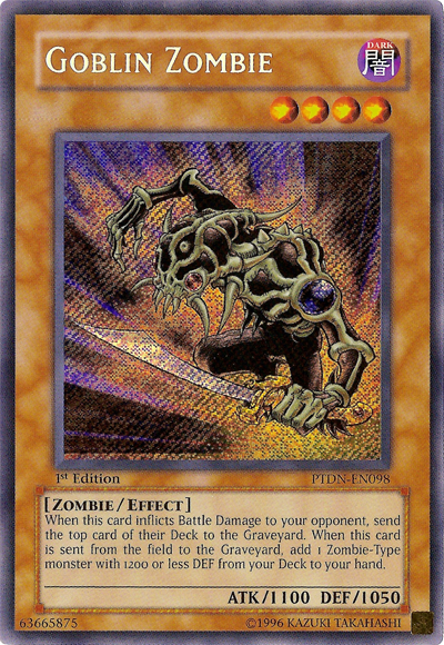 Goblin Zombie [PTDN-EN098] Secret Rare | Deep Dive Games St. Marys