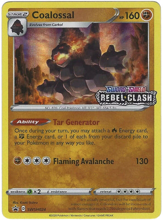 Coalossal (SWSH024) (Prerelease Promo) [Sword & Shield: Black Star Promos] | Deep Dive Games St. Marys