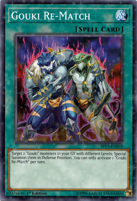 Gouki Re-Match [SP18-EN039] Starfoil Rare | Deep Dive Games St. Marys
