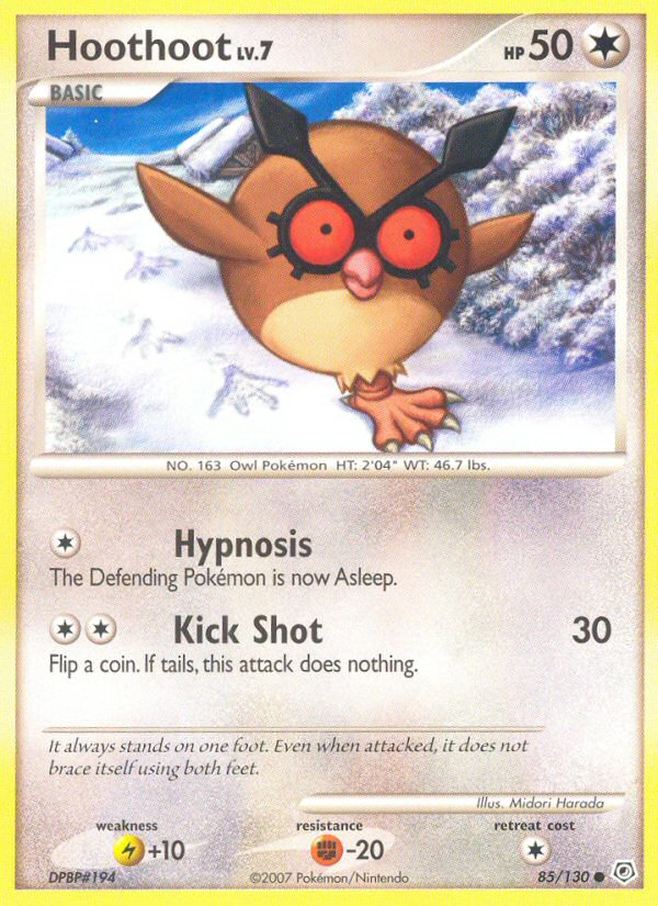 Hoothoot (85/130) [Diamond & Pearl: Base Set] | Deep Dive Games St. Marys