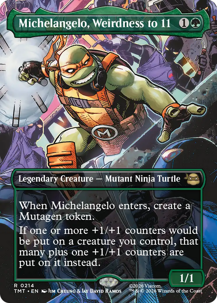 Michelangelo, Weirdness to 11 (Borderless) [Teenage Mutant Ninja Turtles] | Deep Dive Games St. Marys