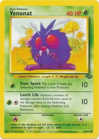 Venonat (63/64) [Jungle Unlimited] | Deep Dive Games St. Marys