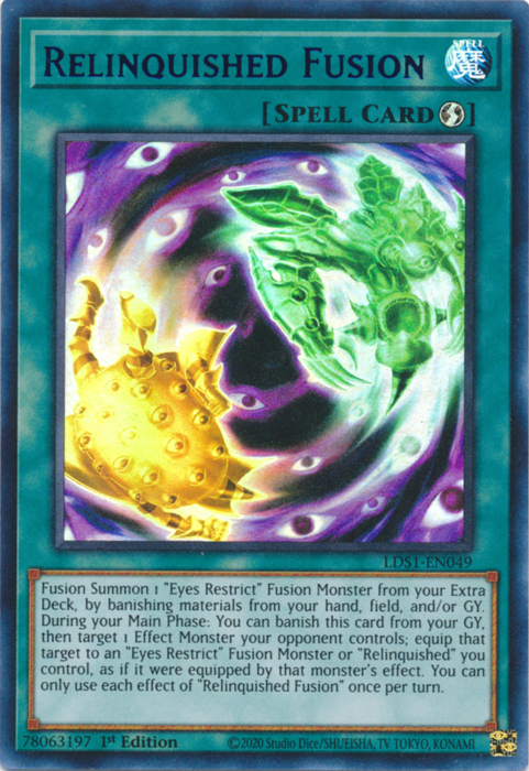 Relinquished Fusion (Purple) [LDS1-EN049] Ultra Rare | Deep Dive Games St. Marys