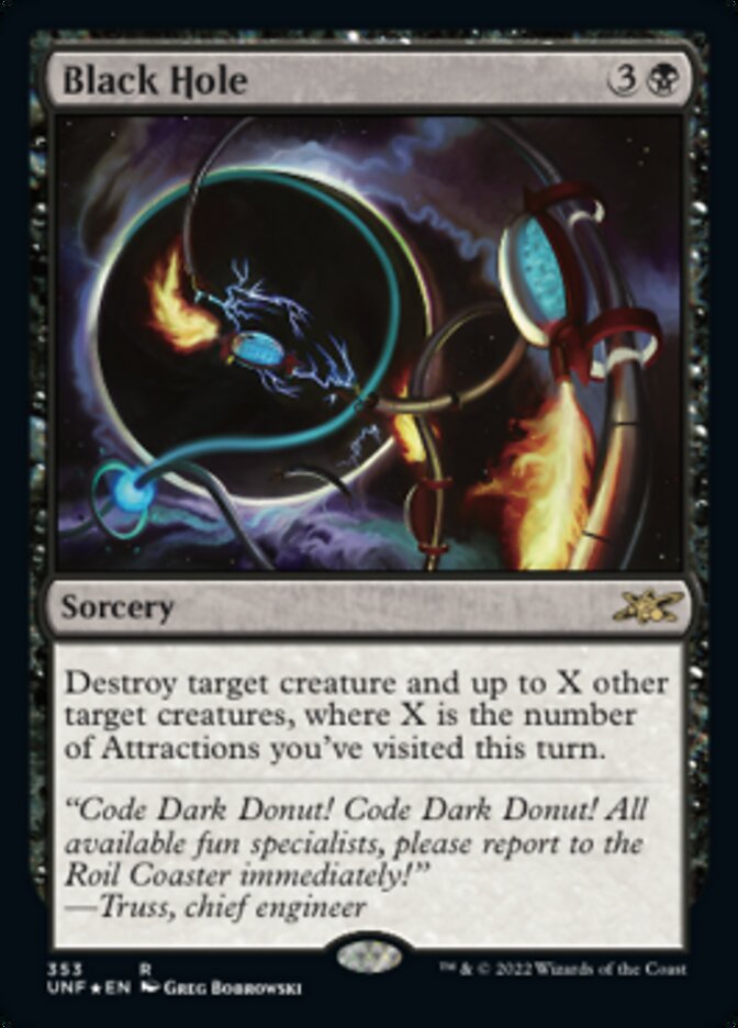 Black Hole (Galaxy Foil) [Unfinity] | Deep Dive Games St. Marys