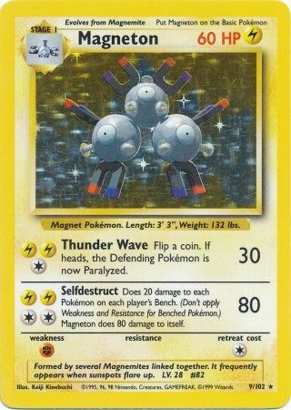 Magneton (9/102) [Base Set Unlimited] | Deep Dive Games St. Marys