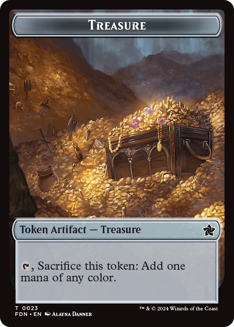 Food // Treasure Double-Sided Token [Foundations Tokens] | Deep Dive Games St. Marys