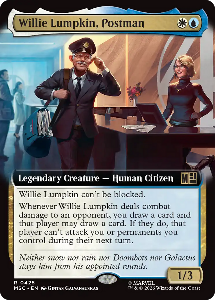 Willie Lumpkin, Postman (Extended Art) [Marvel Super Heroes Commander] | Deep Dive Games St. Marys