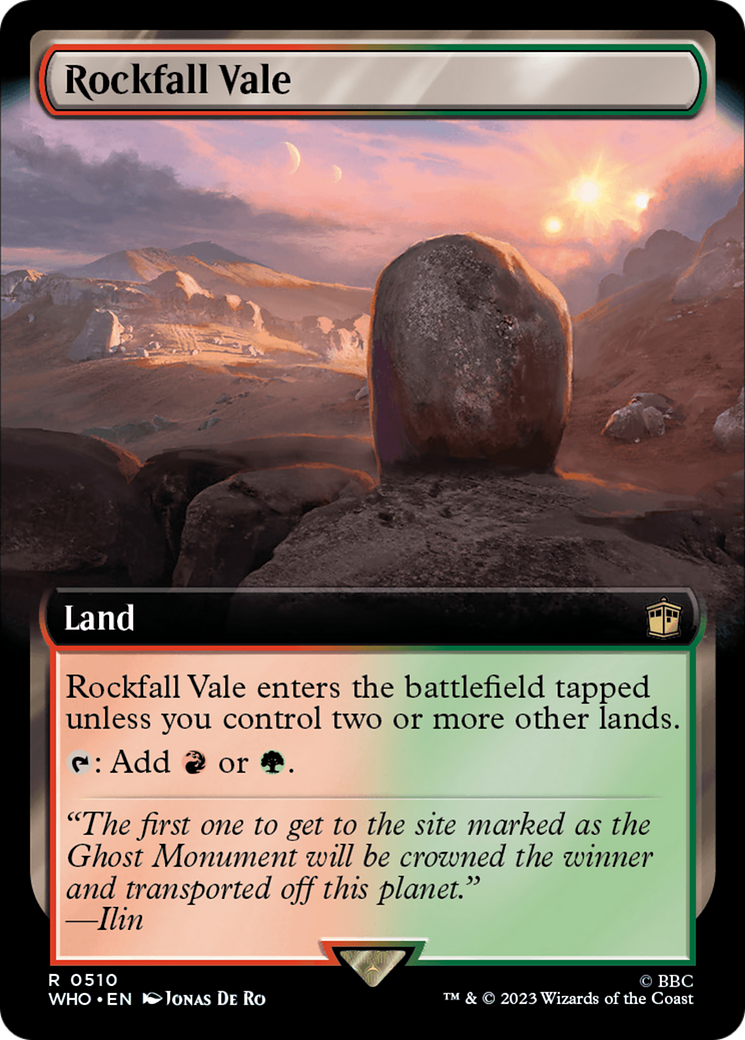 Rockfall Vale (Extended Art) [Doctor Who] | Deep Dive Games St. Marys