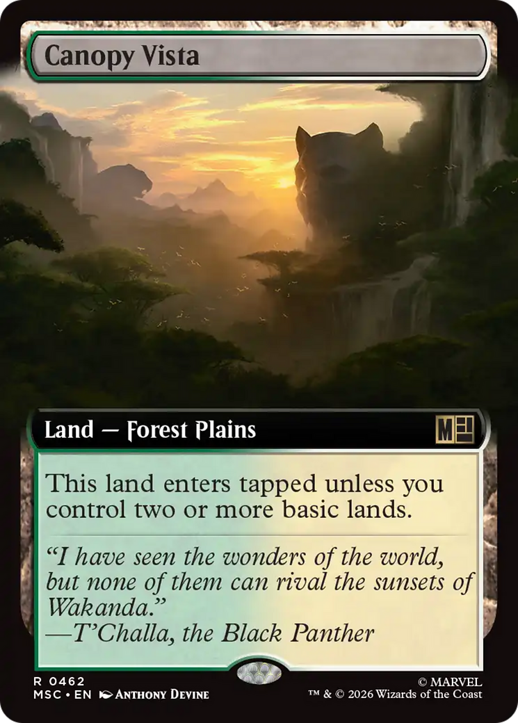 Canopy Vista (Extended Art) [Marvel Super Heroes Commander] | Deep Dive Games St. Marys