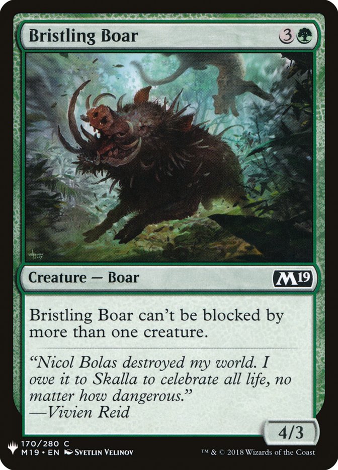 Bristling Boar [Mystery Booster] | Deep Dive Games St. Marys
