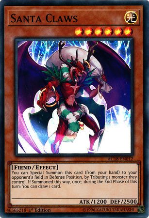 Santa Claws [AC18-EN012] Super Rare | Deep Dive Games St. Marys