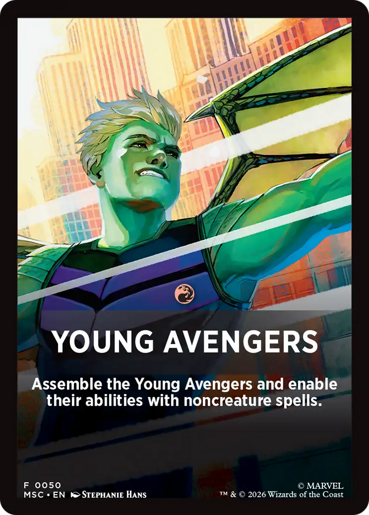 Young Avengers Theme Card [Marvel Super Heroes Commander] | Deep Dive Games St. Marys