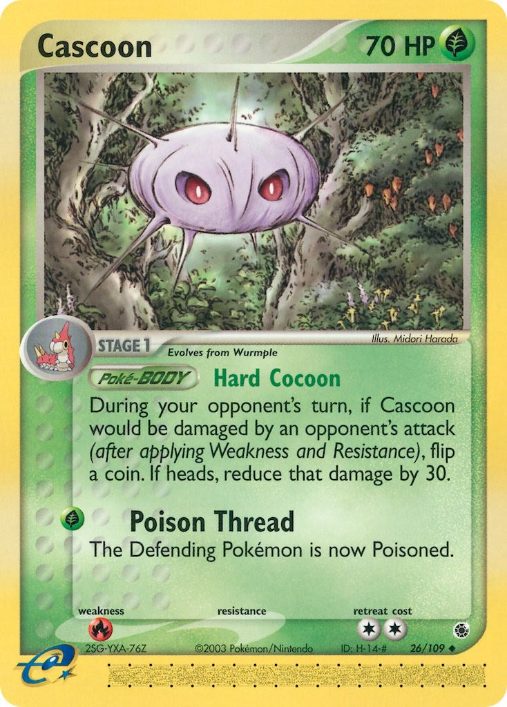 Cascoon (26/109) [EX: Ruby & Sapphire] | Deep Dive Games St. Marys