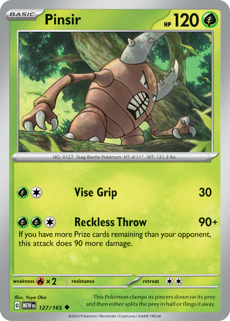 Pinsir (127/165) [Scarlet & Violet 151] | Deep Dive Games St. Marys