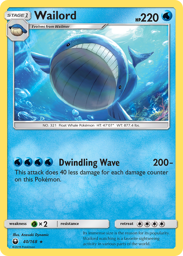 Wailord (40/168) [Sun & Moon: Celestial Storm] | Deep Dive Games St. Marys