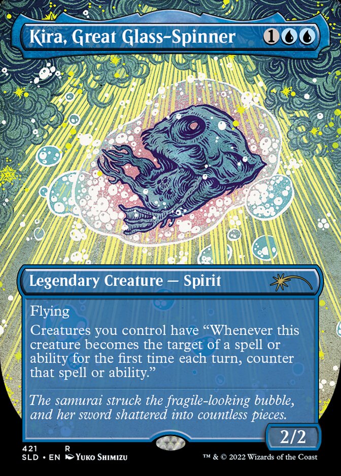 Kira, Great Glass-Spinner (Borderless) [Secret Lair Drop Series] | Deep Dive Games St. Marys