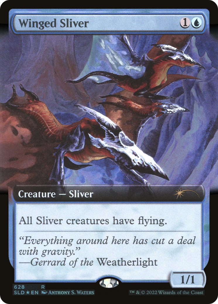 Winged Sliver (Extended Art) [Secret Lair Drop Promos] | Deep Dive Games St. Marys