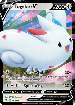 Togekiss V (140/185) [Sword & Shield: Vivid Voltage] | Deep Dive Games St. Marys