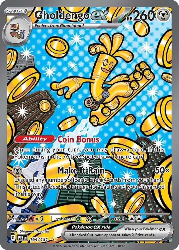 Gholdengo ex (164/131) [Scarlet & Violet: Prismatic Evolutions] | Deep Dive Games St. Marys