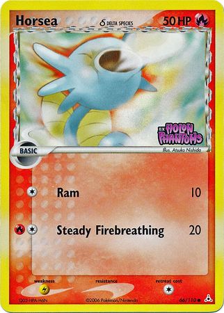 Horsea (66/110) (Delta Species) (Stamped) [EX: Holon Phantoms] | Deep Dive Games St. Marys