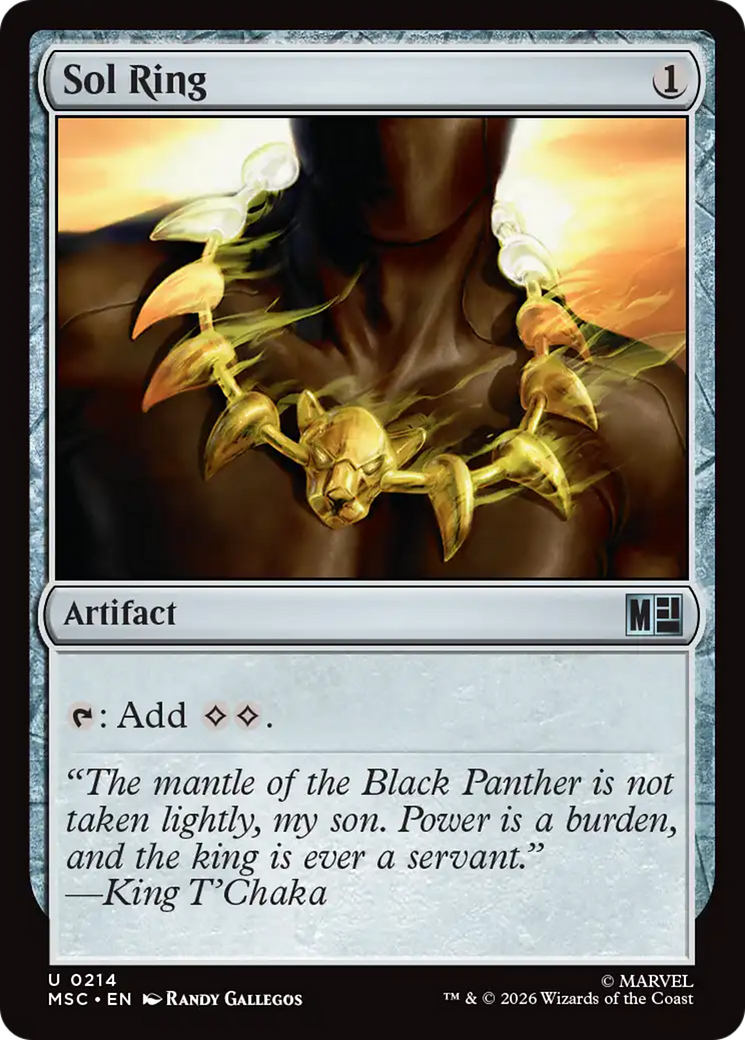 Sol Ring (0214) (Surge Foil) [Marvel Super Heroes Commander] | Deep Dive Games St. Marys